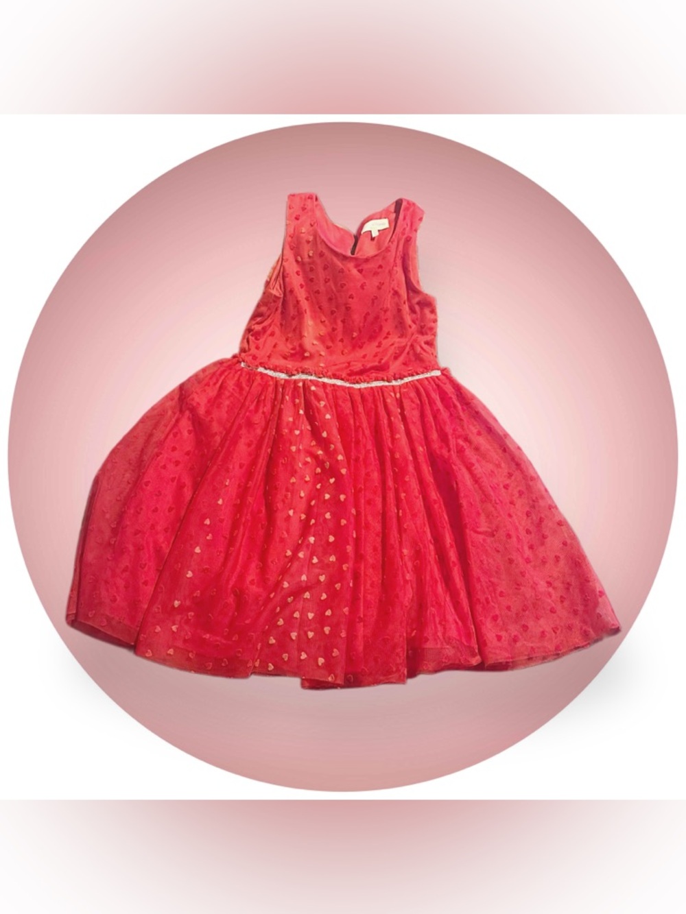 Girls Red Heart Dress